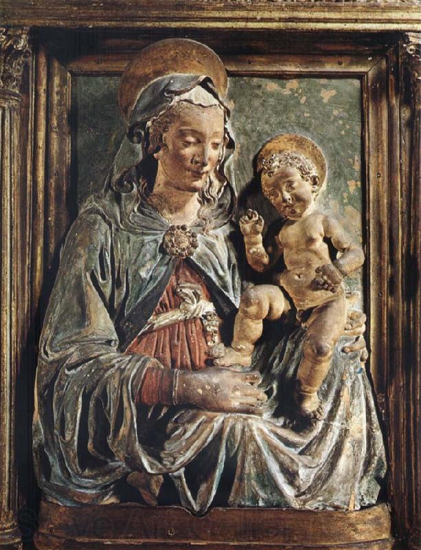 Andrea della Verrocchio Madonna aand child Spain oil painting art
